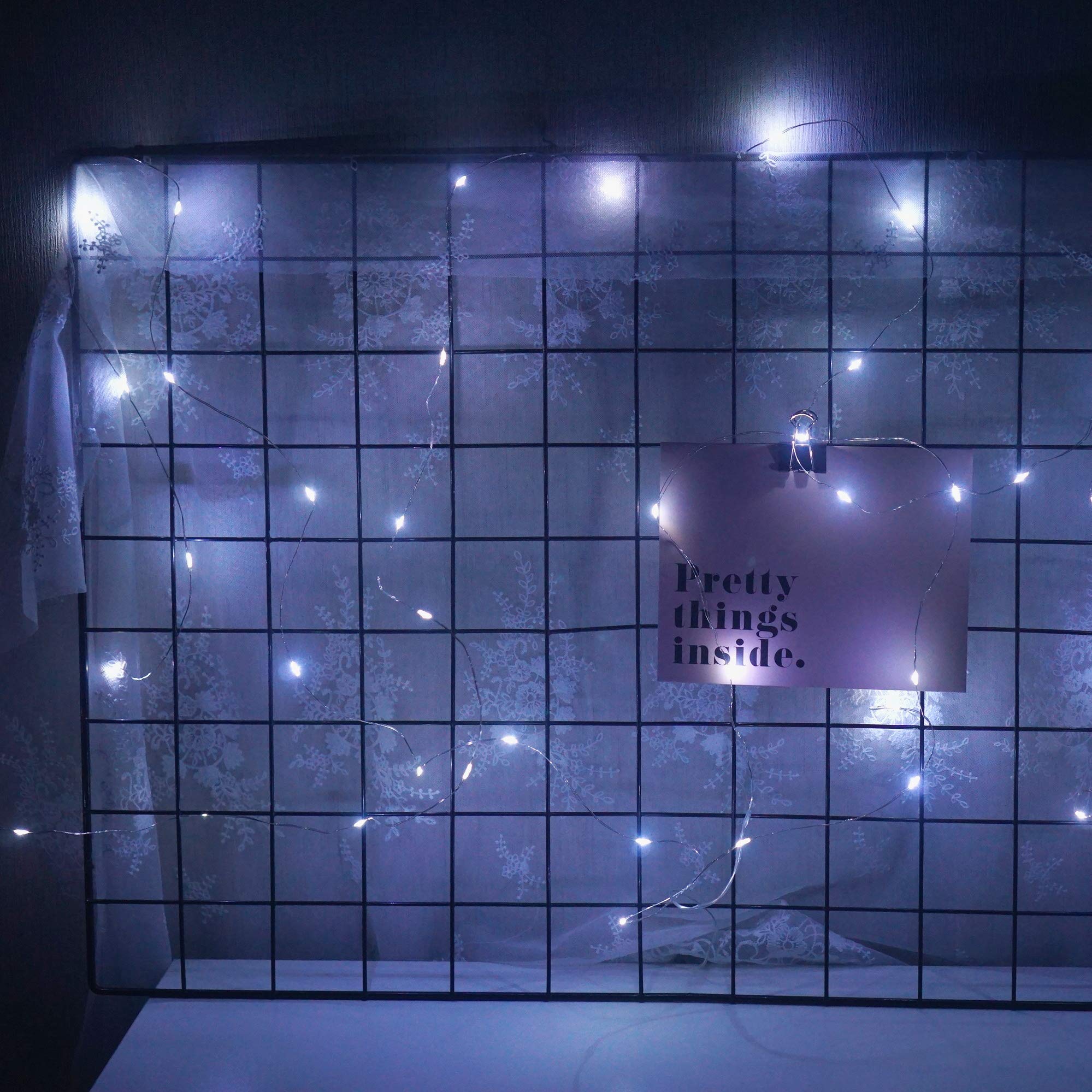 15 Pack Battery Operated Fairy Lights - 6.6ft 20 LED Waterproof Mason Jar Lights with Silver Wire | Perfect for Wedding Centerpieces, Christmas Decor, DIY Crafts, Table Party & Home Decoration | Indoor/Outdoor Use
