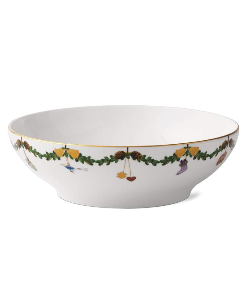 Premium 220cl Serving Bowl - Elegant Ceramic Dish for Salads, Pasta & Desserts - Perfect for Dinner Parties, Family Meals & Entertaining Guests