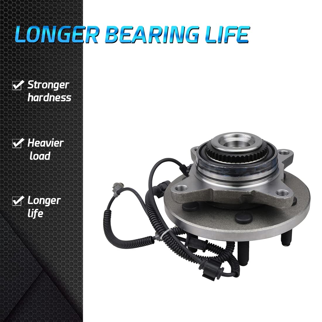 2 Pack Front Wheel Bearing & Hub Assembly for 2011-2014 Ford F-150/Expedition/Lincoln Navigator 4WD - Durable Replacement for Smooth Off-Road & Towing Performance