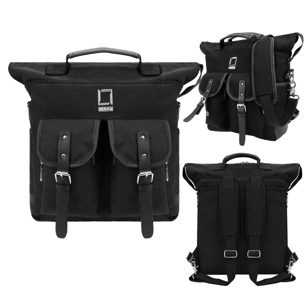 **3-in-1 Tablet Shoulder Bag & Laptop Messenger Backpack – Compatible with iPad Pro 12.9, iPad Pro 11, iPad Air 10.9, iPad Mini 6, Surface Laptop Go – Perfect for Work, Travel & School**