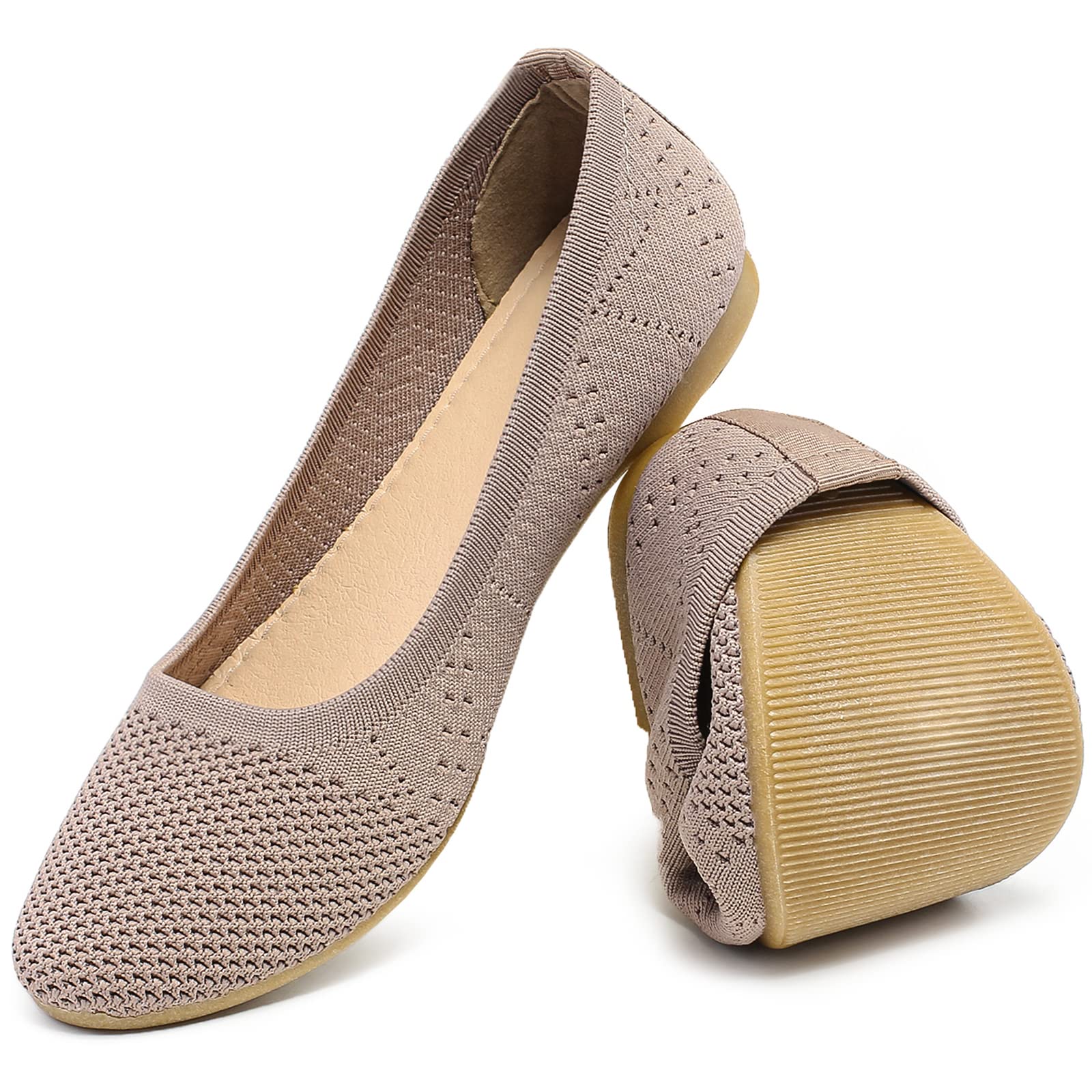 HEAWISH Women's Comfortable Round Toe Ballet Flats - Slip On Casual Walking Shoes for Women | Perfect for Office, Travel & Everyday Wear