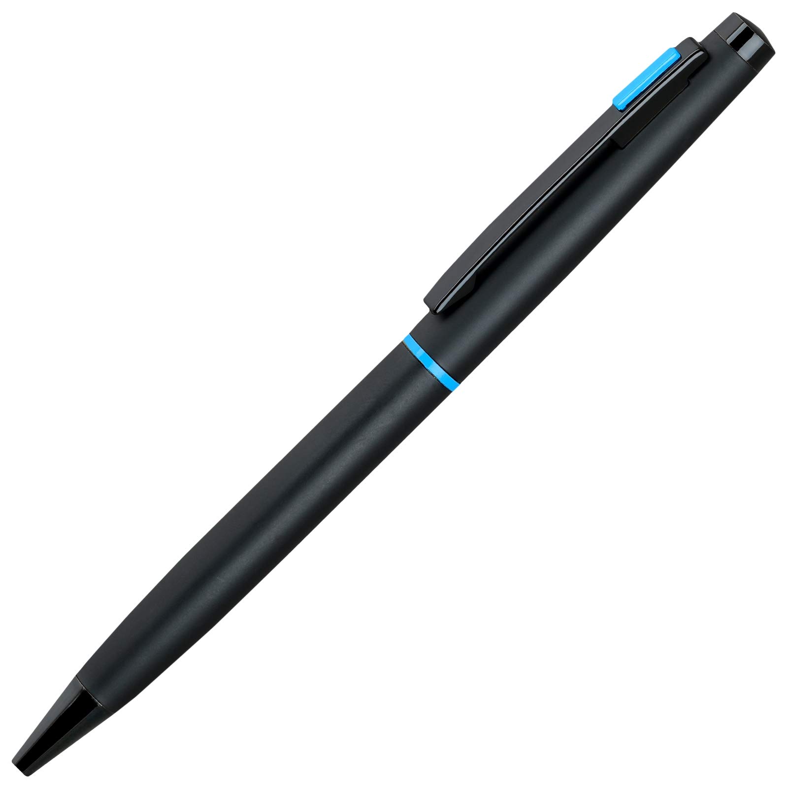 Lanier 4G Ballpoint Pen - Matte Black with Blue Accents, Premium Rosewood Gift Box | Perfect for Office, Business Meetings & Executive Gifts