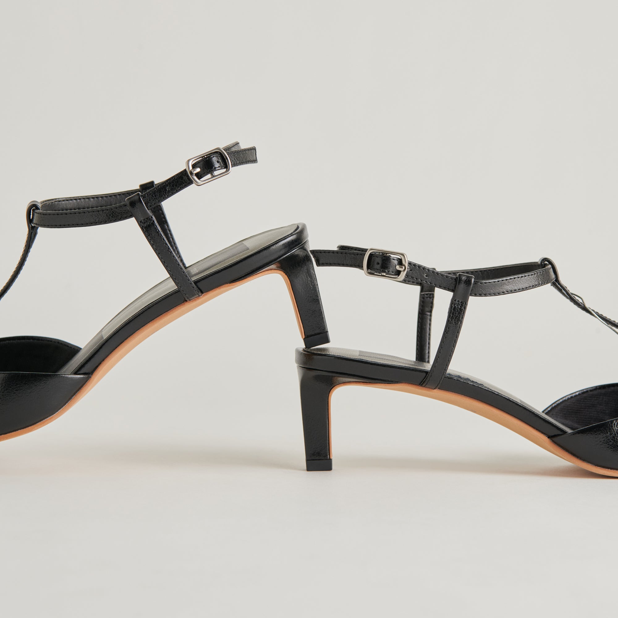 LAVON Black Leather High Heels for Women - Stylish & Comfortable Dress Shoes for Parties, Weddings & Evening Events