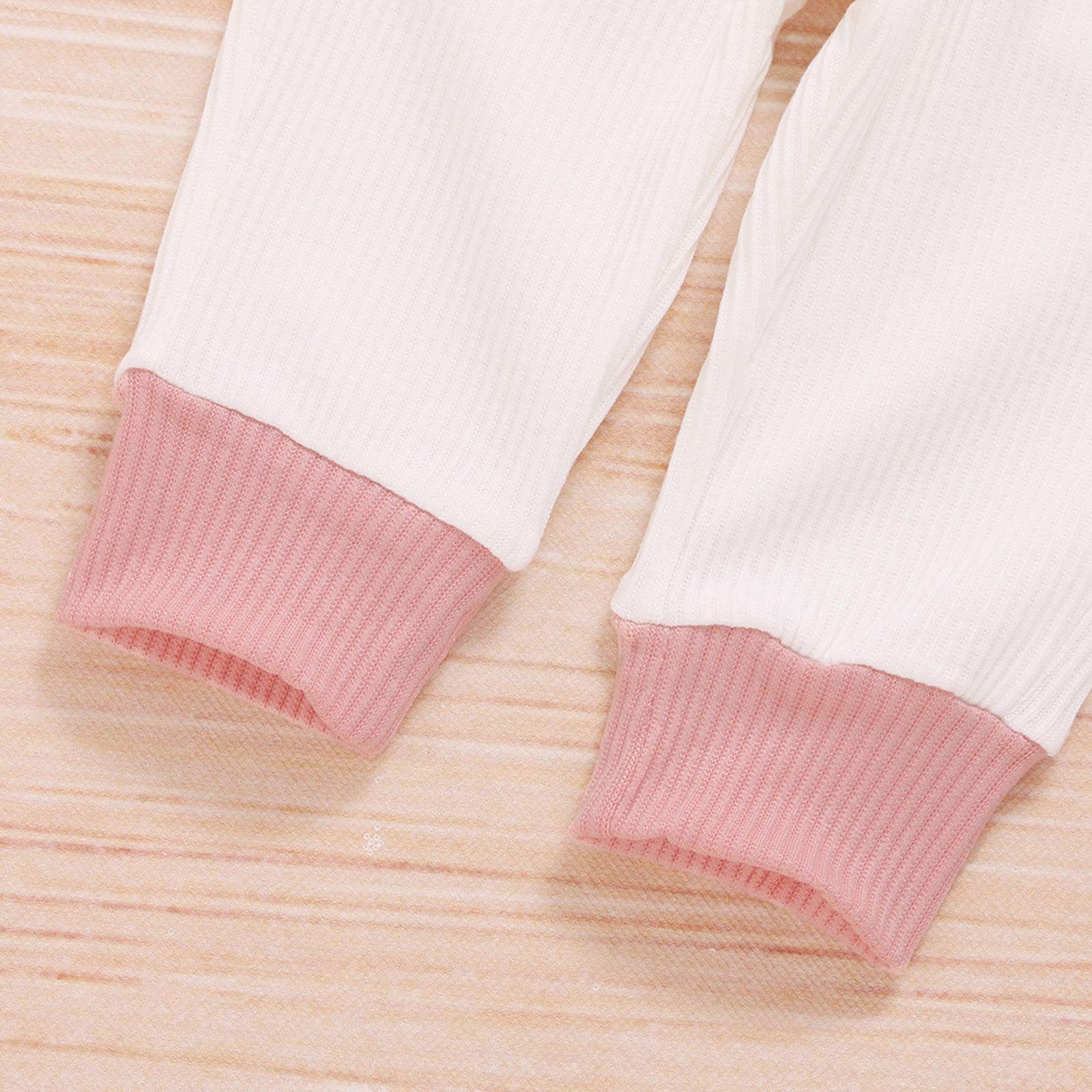 Newborn Baby Clothes Set 0-4 Years | Unisex Long Sleeve Pullover & Pants Outfit | Warm Cotton Solid Color Infant Wear (White, 3-6 Months) | Perfect for Winter, Photoshoots & Daily Comfort