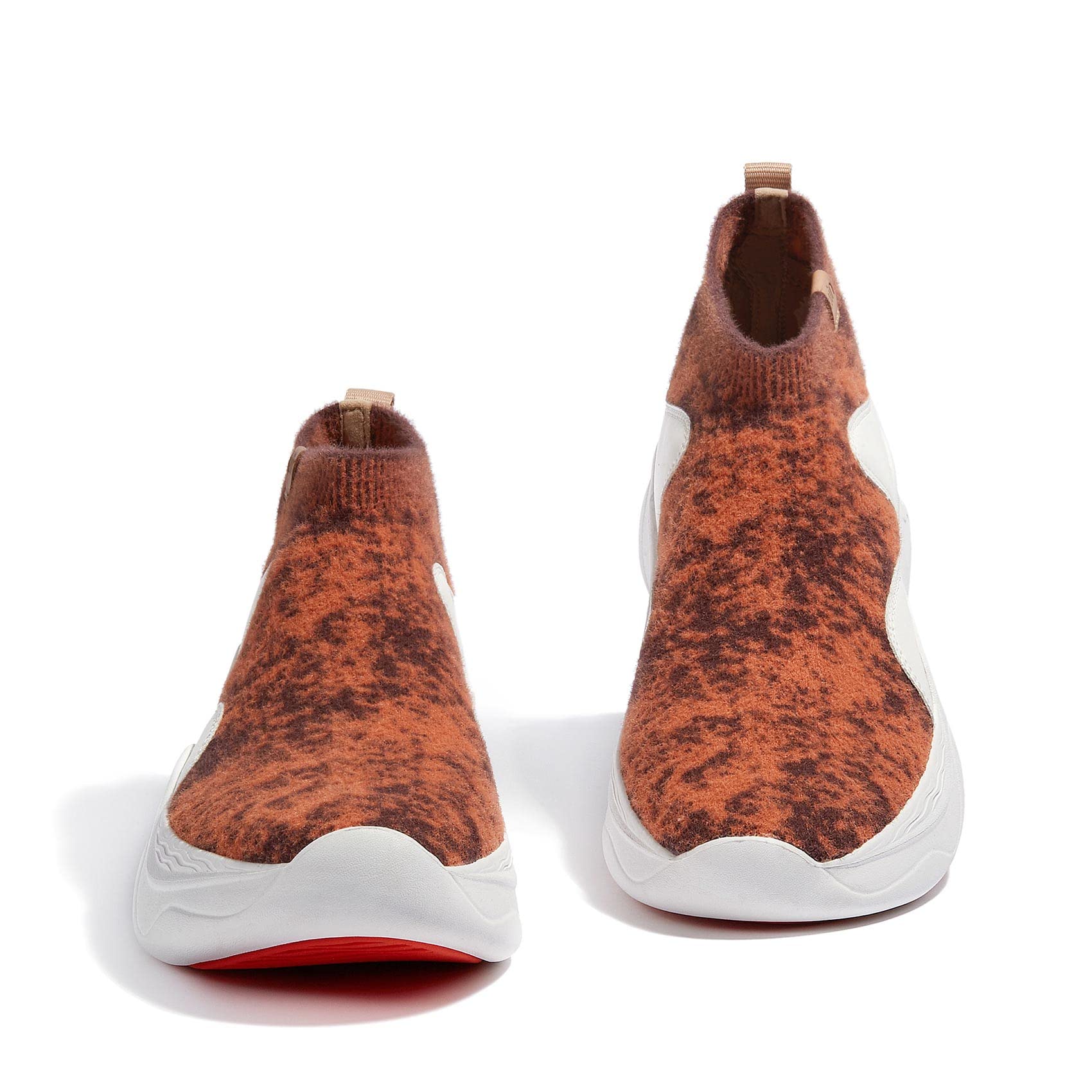 UIN Women's High Top Knitted Chunky Sneakers - Lightweight Comfortable Dad Shoes Palma Ⅱ | Fashion Casual Walking Shoes for Women | Perfect for Streetwear, Daily Wear & Travel Outfits