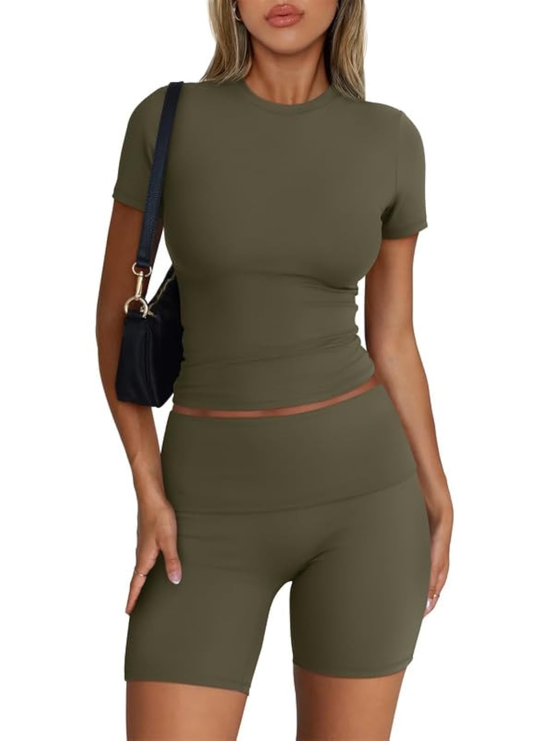 Trendy Queen Women's 2-Piece Workout Sets - Matching Shorts & Top Lounge Sets for Summer, Gym, Yoga & Casual Outfits | Perfect for Workouts, Running, Travel & Streetwear Fashion