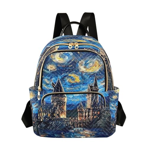 Castle Starry Night Oil Painting