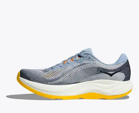 HOKA Rincon 4 Wide Running Shoes for Men - Drizzle/Nautical Dusk | Lightweight Cushioned Sneakers for Road Running, Jogging & Daily Wear