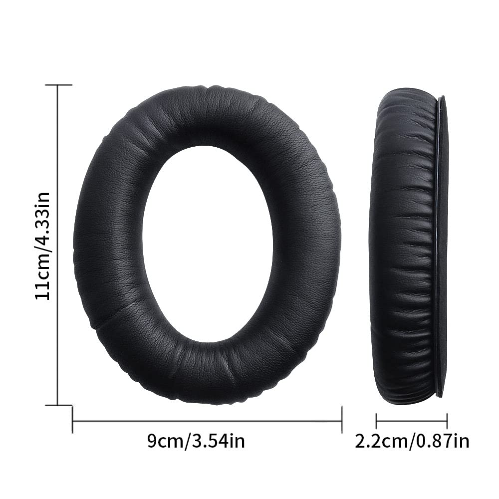 HyperX Cloud Revolver S Replacement Ear Pads - Premium Protein Leather Cushions for Enhanced Comfort & Noise Isolation - Perfect for Gaming, Music & Office Use