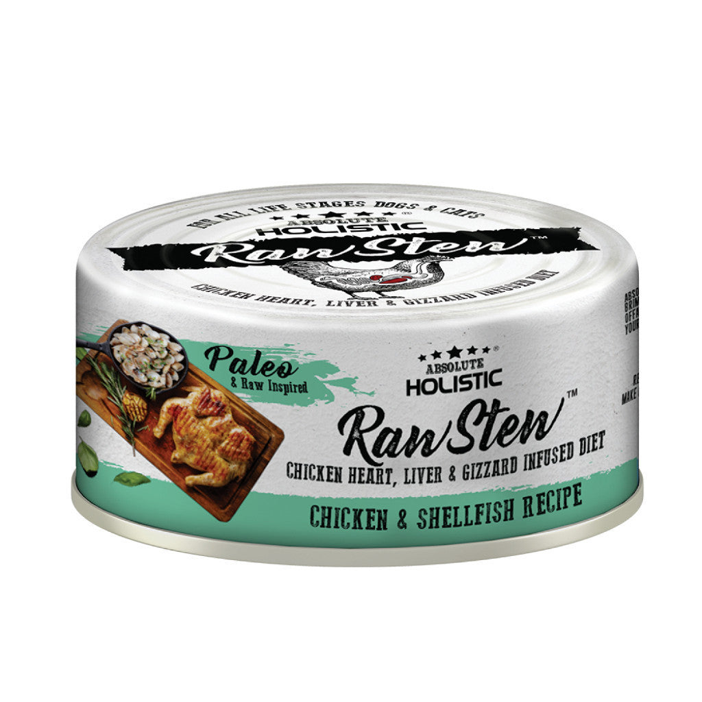 Premium Raw Stew Wet Food for Dogs & Cats - 24 Pack Bundle | Grain-Free, Holistic Nutrition with Balanced Diet | 80g Cans for Daily Meals & Special Occasions
