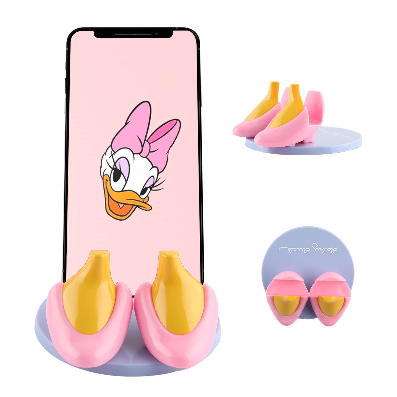 Disney Mickey Mouse and Friends Phone Stand with Daisy Design - Universal Cell Phone Holder for Desk, Compatible with iPhone & Android - Perfect for Home, Office, and Travel Use