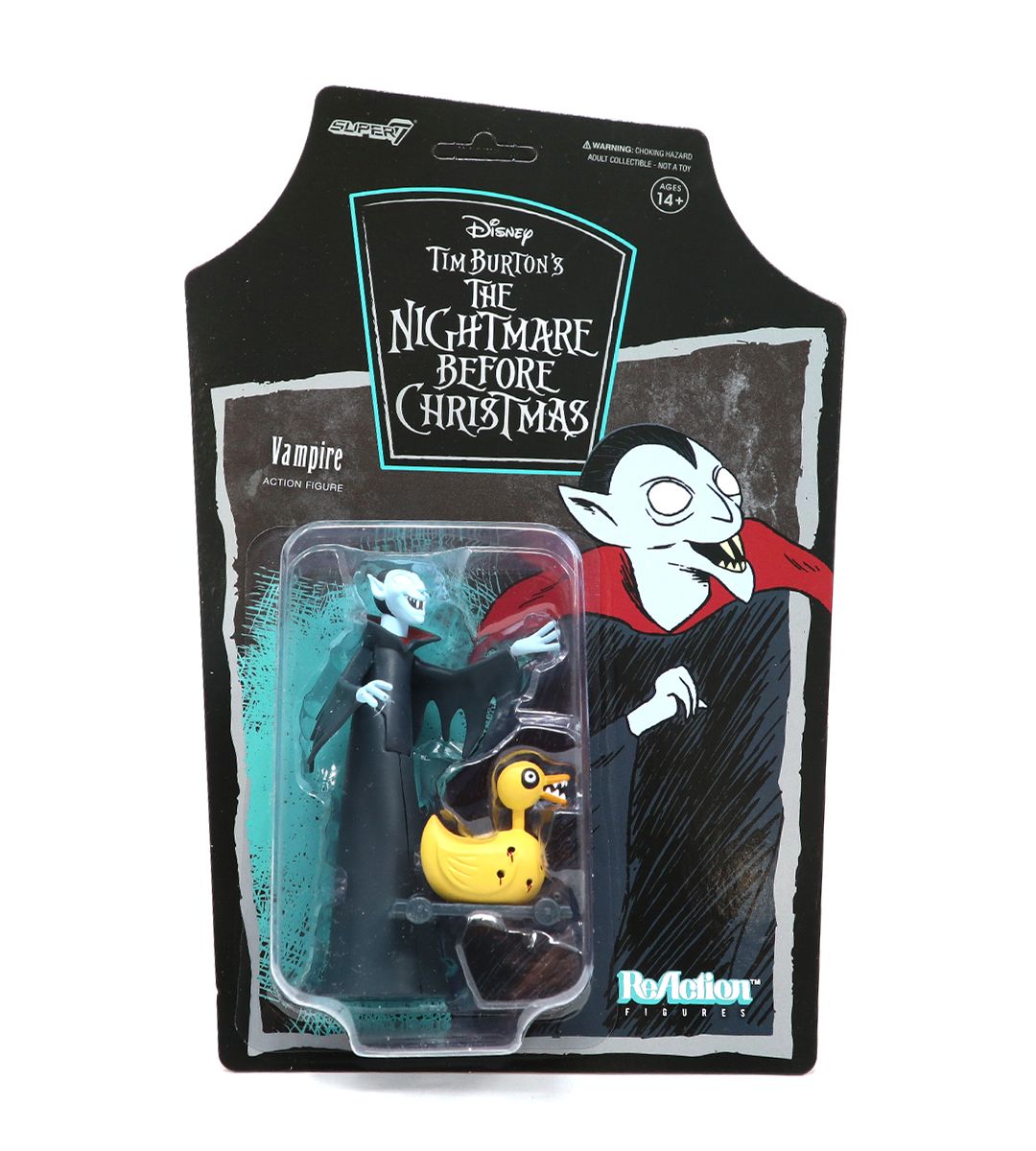 Tim Burton's The Nightmare Before Christmas Le Vampire ReAction Figure - Collectible Movie Character Toy for Halloween & Christmas Decorations