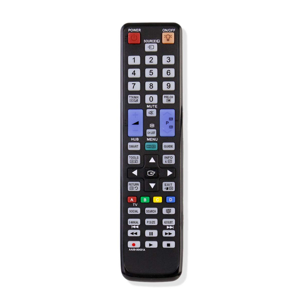 Original Remote Control Replacement for Samsung TV AA59-00431A - Compatible with AA59-00443A & AA59-00441A - Perfect for Home Entertainment & Smart TV Control