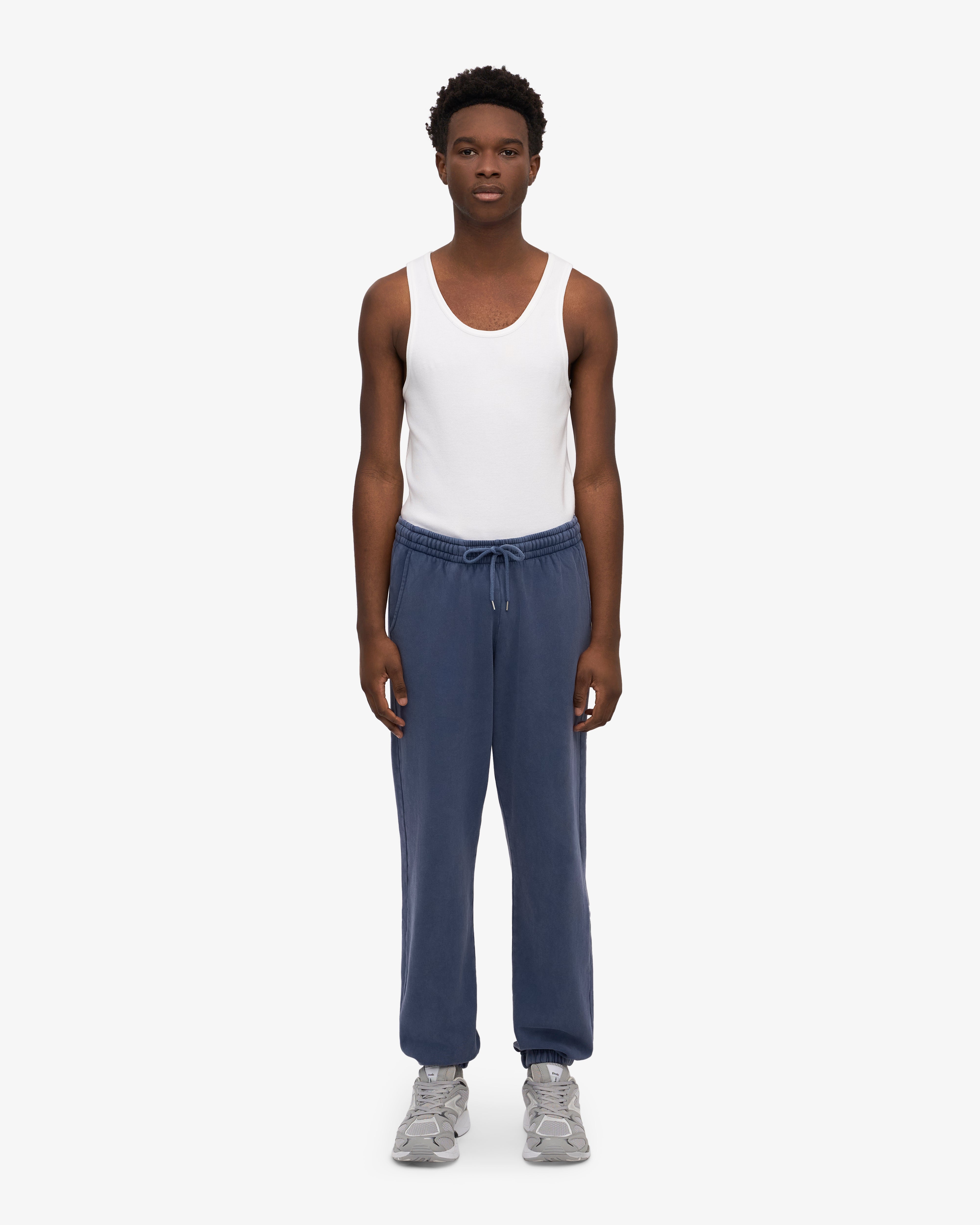 Premium Organic Cotton Sweatpants for Women - Soft & Comfortable Neptune Blue Joggers - Perfect for Yoga, Lounge & Casual Wear