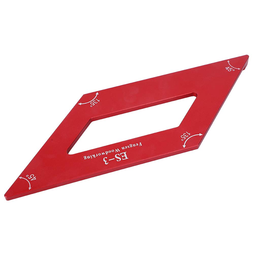 Garosa 45/135 Degree Mitre Angle Measuring Ruler - Aluminum Alloy Woodworking Template Tool for Precise Marking & Scribing | Perfect for Carpentry, DIY Projects & Furniture Making