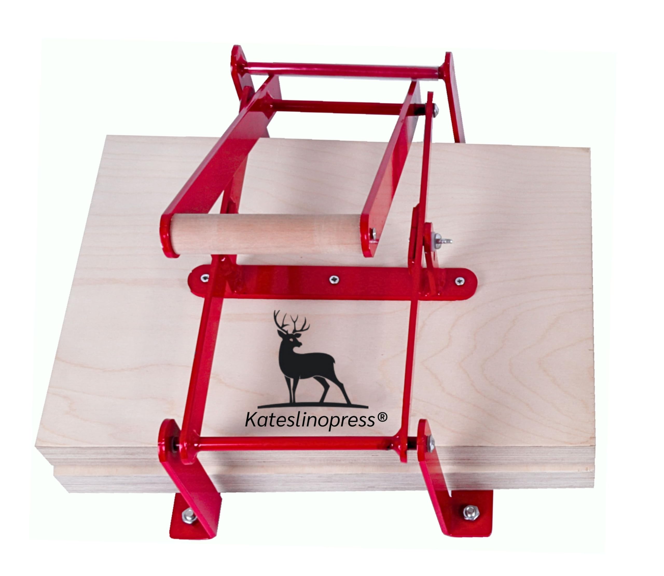 Hand Lino Press Machine for Linocut & Block Printing - A3 Red Etching Relief Press with Hand Lever - Perfect for Art Studios, DIY Crafts & Printmaking Projects