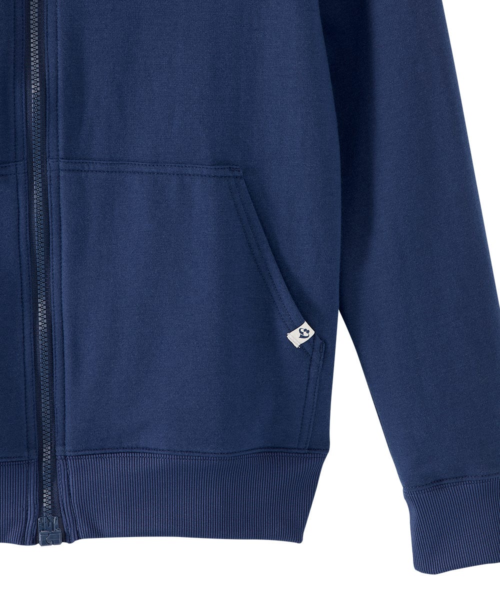 Men's Magnetic Zipper Hoodie with Pockets - Lightweight Fleece Jacket for Outdoor Activities & Casual Wear