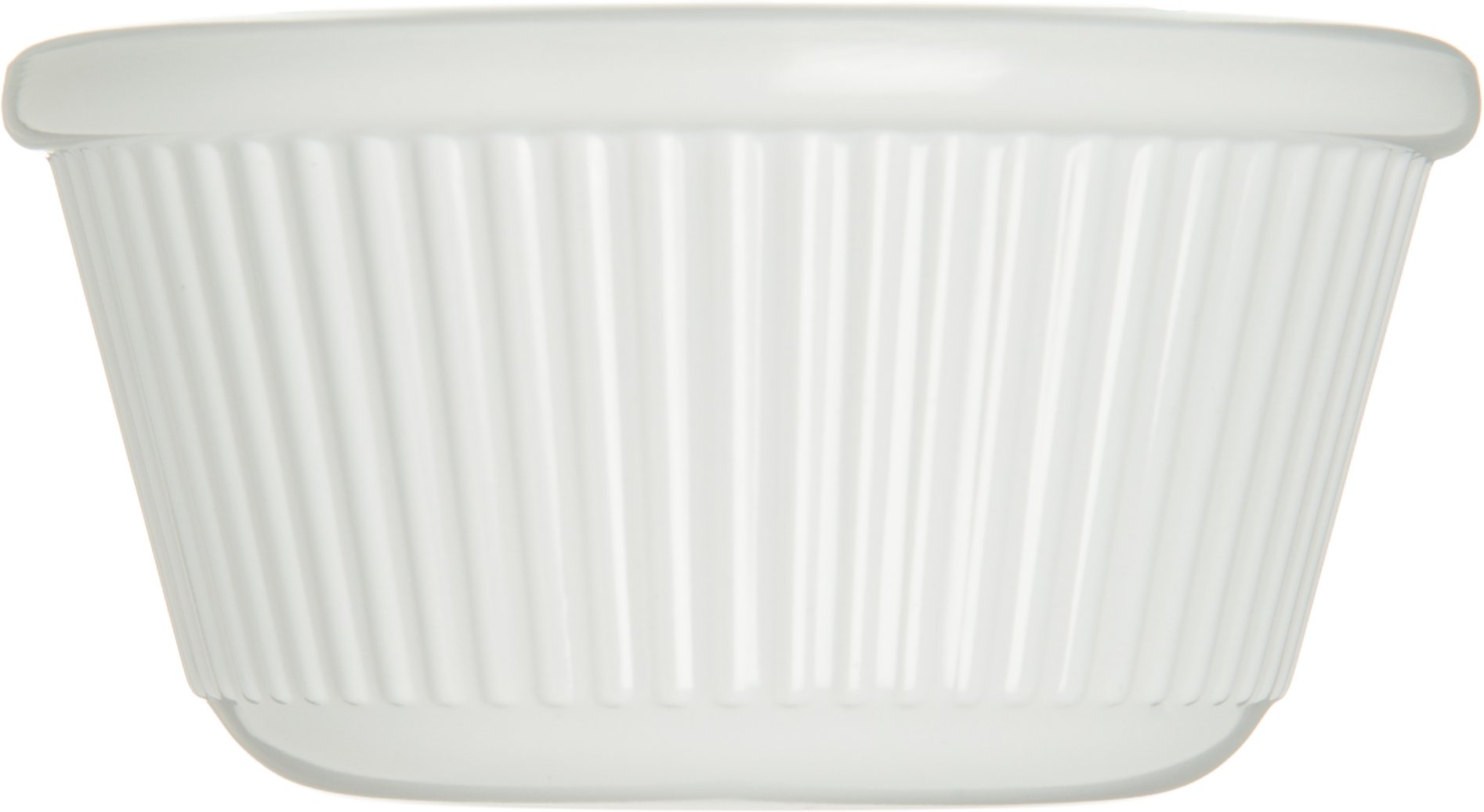Carlisle FoodService 3 oz White Plastic Ramekins - 48-Pack Sauce Bowls for Catering, Restaurants & Kitchen Use | Perfect for Desserts, Condiments & Food Prep