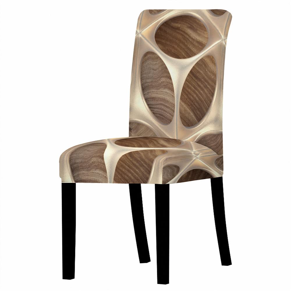 Elastic Dining Chair Cover - Digital Printing Washable Slipcover for Office, Restaurant & Home - Anti-Stain, Removable & Durable (1PC) - Perfect for Parties, Weddings & Everyday Use