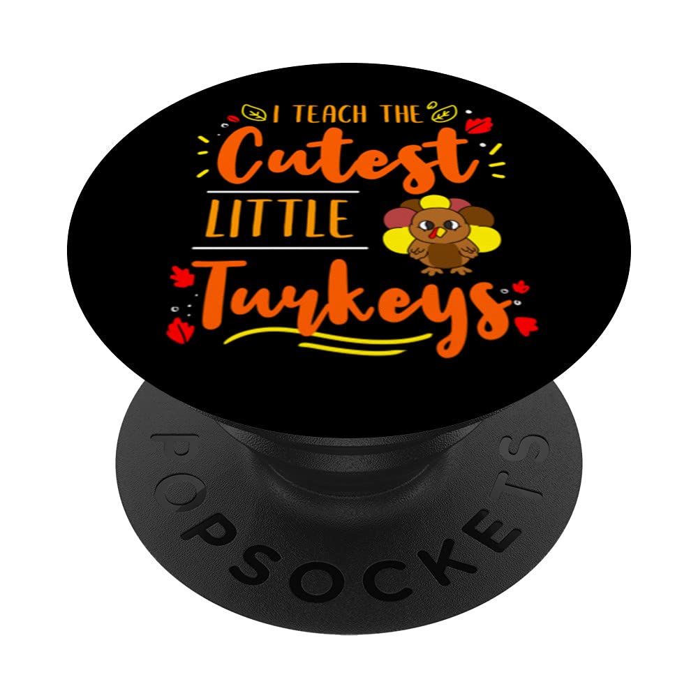 Thanksgiving Teacher PopGrip - Swappable Phone Grip for Educators & Gifts