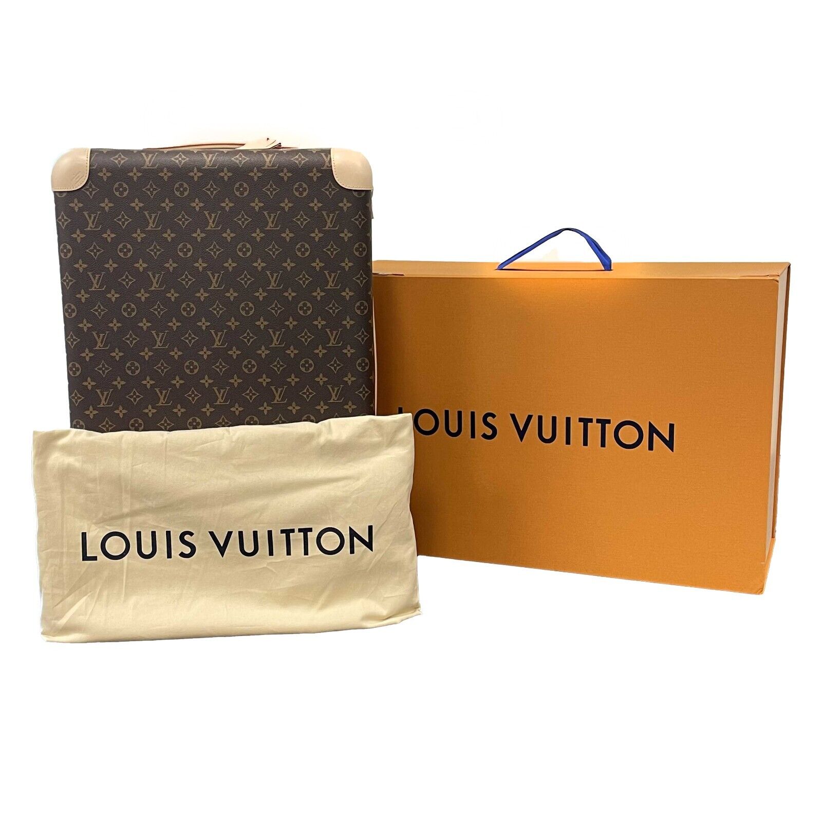 Authentic Louis Vuitton Horizon 70 Monogram Suitcase in Brown/Beige - Luxury Travel Luggage for Business Trips & Vacations