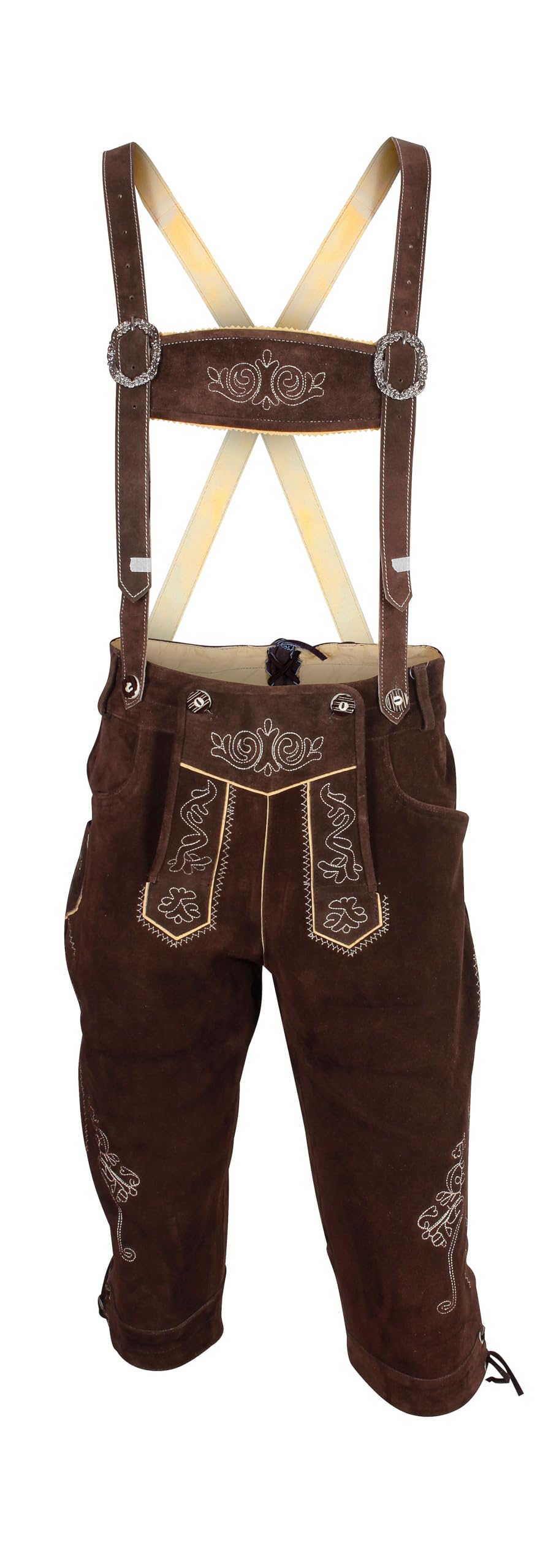 Authentic Genuine Leather German Lederhosen for Men - McWilliams Traditional Oktoberfest Outfit | Bavarian Costume for Beer Festivals, Cultural Events & Halloween Parties