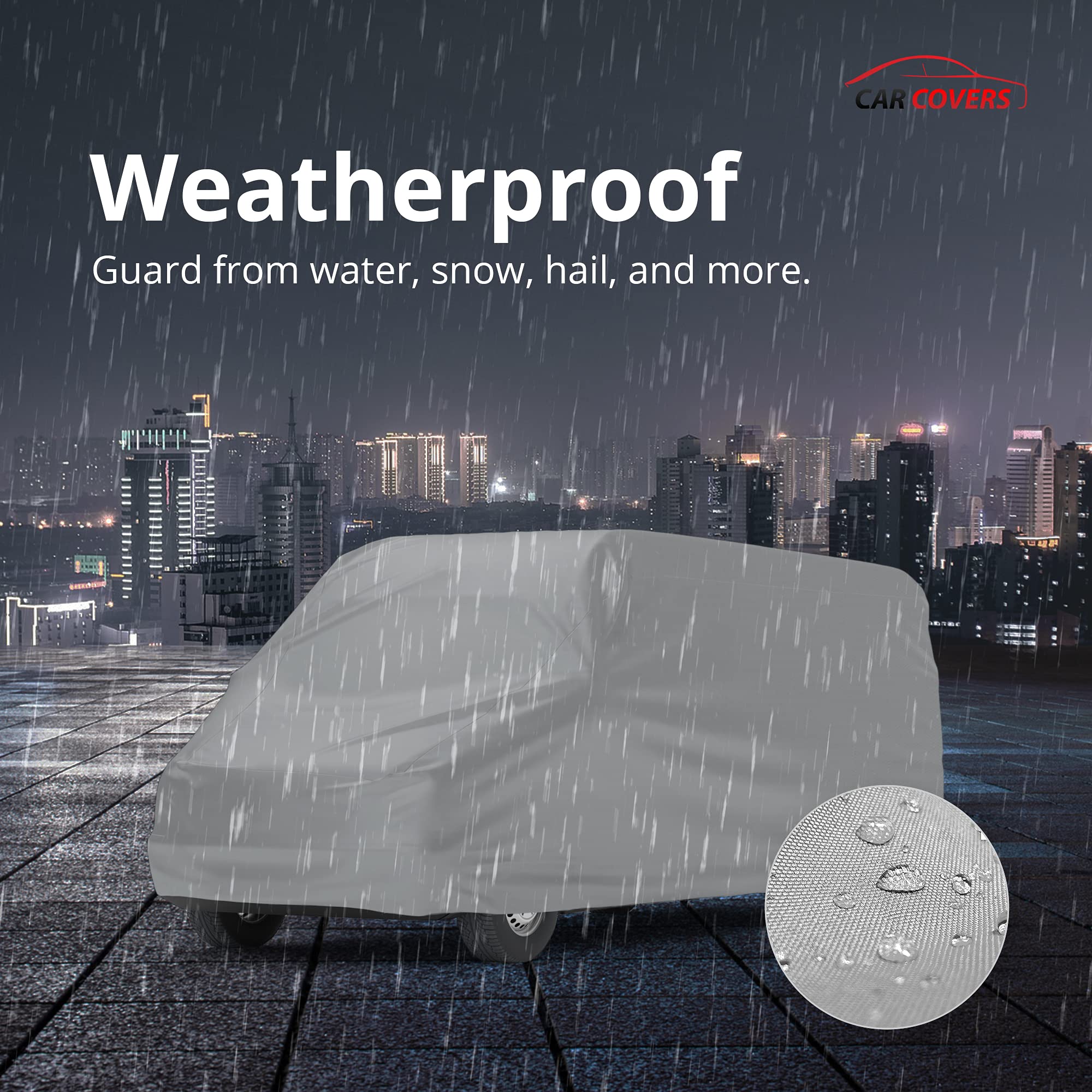 Weatherproof Car Cover for Pontiac Trans Sport 1990-1996 - Heavy Duty Outdoor Van Cover with Anti-Theft Cable Lock & Warranty | Waterproof Vehicle Protection for Parking, Storage & Travel