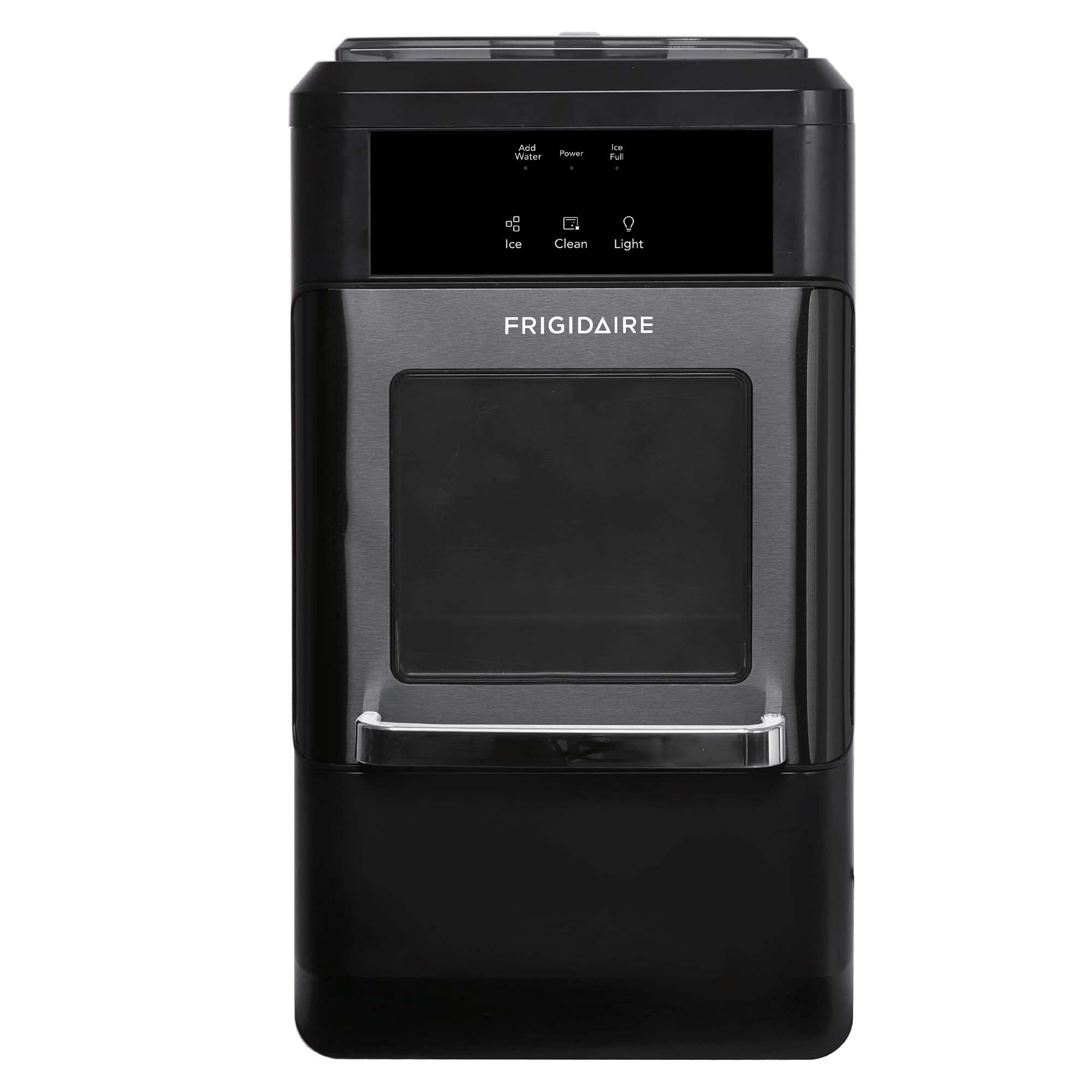 Frigidaire EFIC237 Black Stainless Countertop Nugget Ice Maker - 44lbs Daily Output, Perfect for Cocktails, Sodas & Home Use