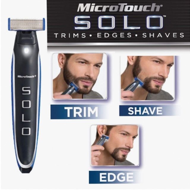 Micro Touch Solo - Precision Personal Trimmer for Men & Women | Smooth Hair Removal for Face, Nose, Ears & Body | Portable Grooming Kit for Travel, Home & Office Use