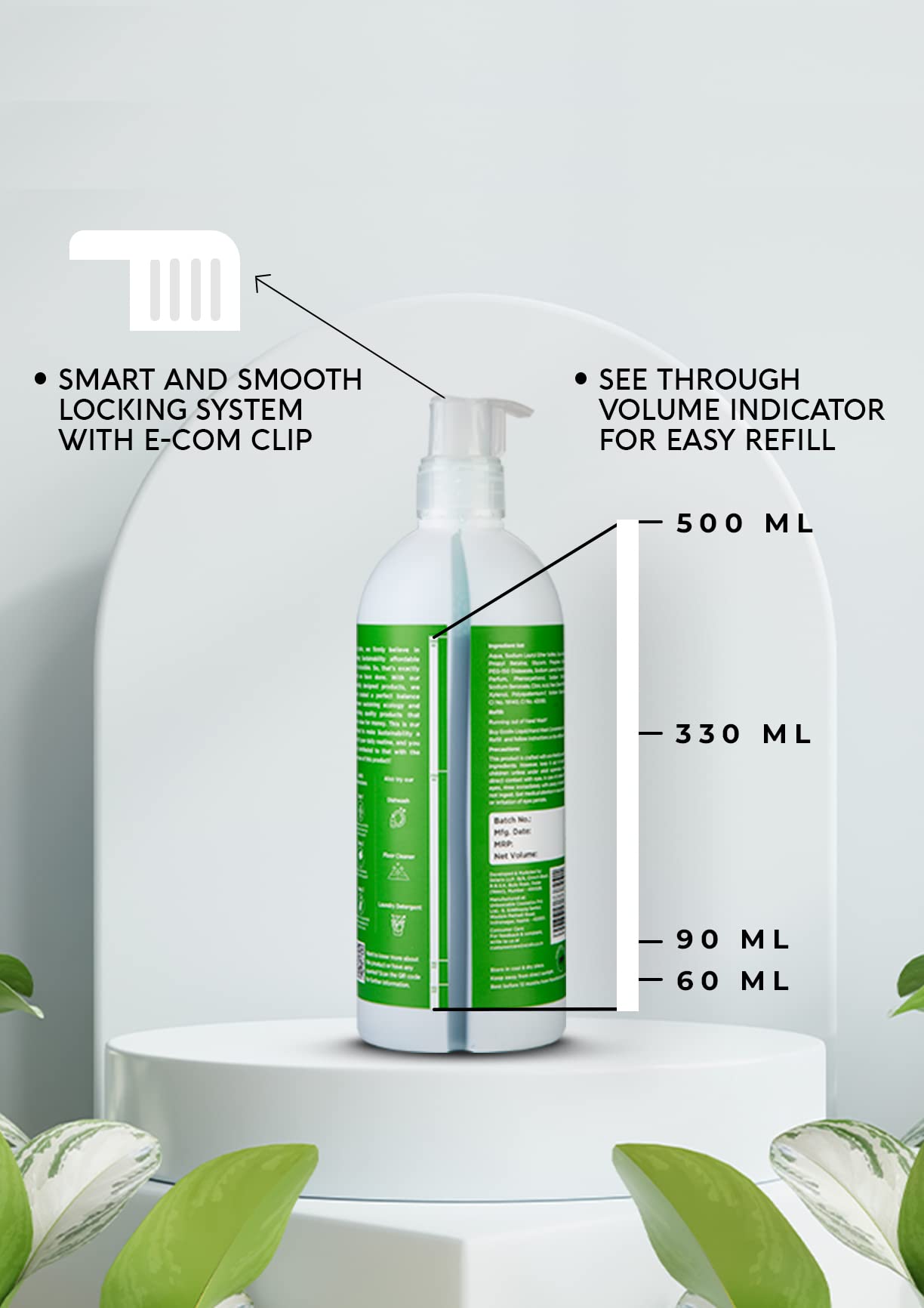 Ecoliv Tropical Scent Hand Wash Refill Pouch 1L (Pack of 2) | 170ml Concentrate Liquid Soap | pH 5.5 Gentle Formula | Mix with Water for Instant Foaming Hand Wash | Perfect for Kitchen, Bathroom & Office Use