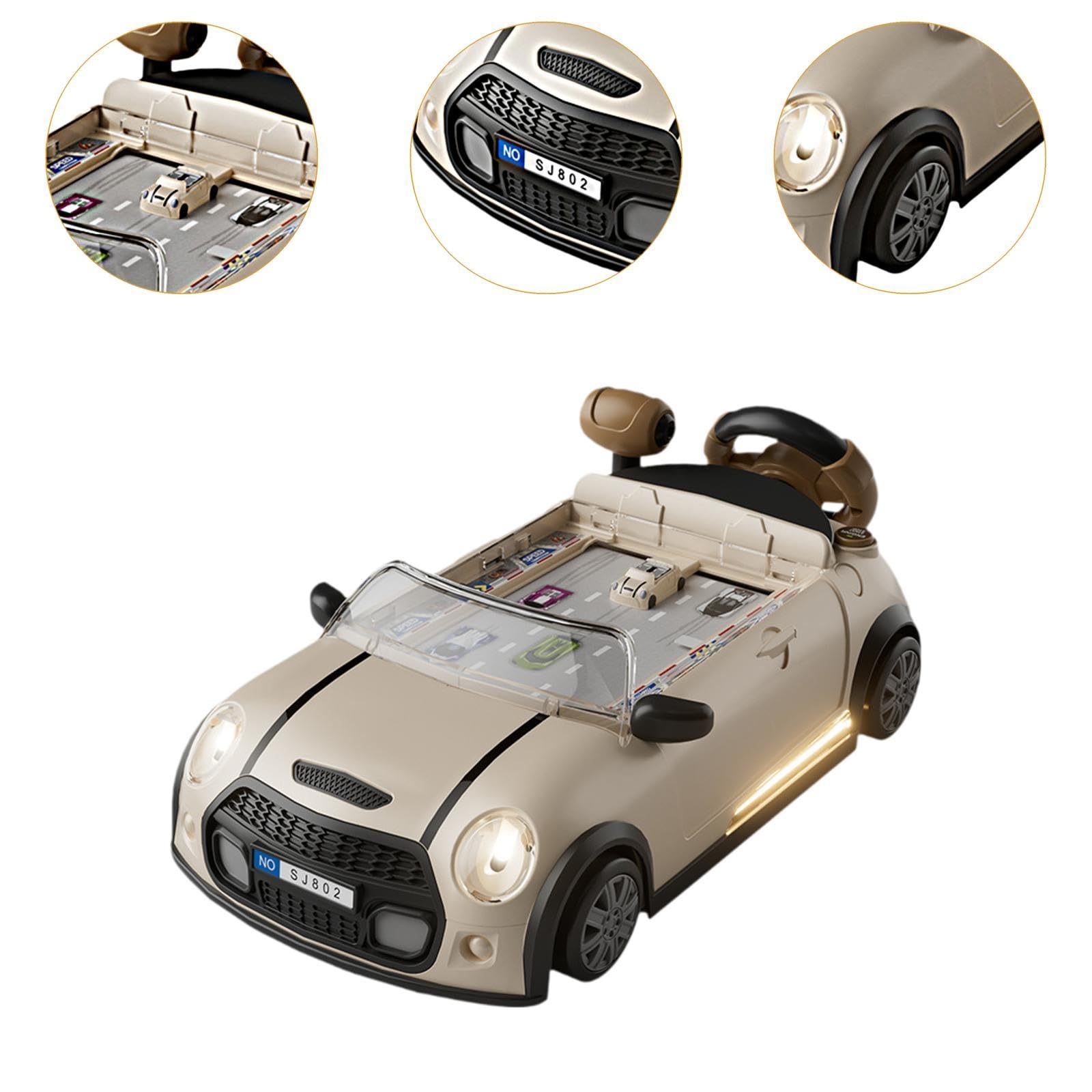 Luwecf Kids Steering Wheel Toy - Interactive Educational Driving Toy with Realistic Sounds for Toddlers & Preschoolers - Perfect for Pretend Play & Early Learning Development