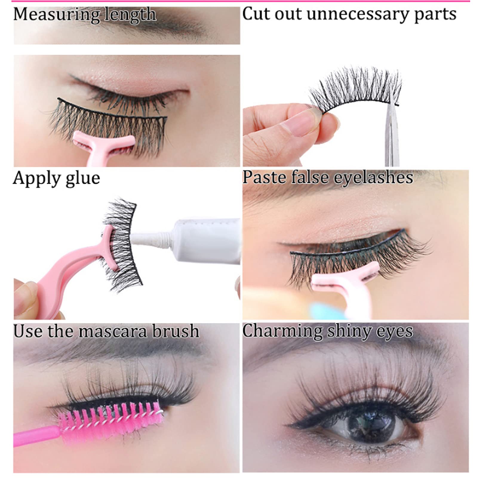 3D Reusable Faux Mink Eyelashes - 7 Pairs Natural Wispy Fluffy Lashes for Volume & Curl | Perfect for Weddings, Parties & Everyday Glamorous Look (M92P)