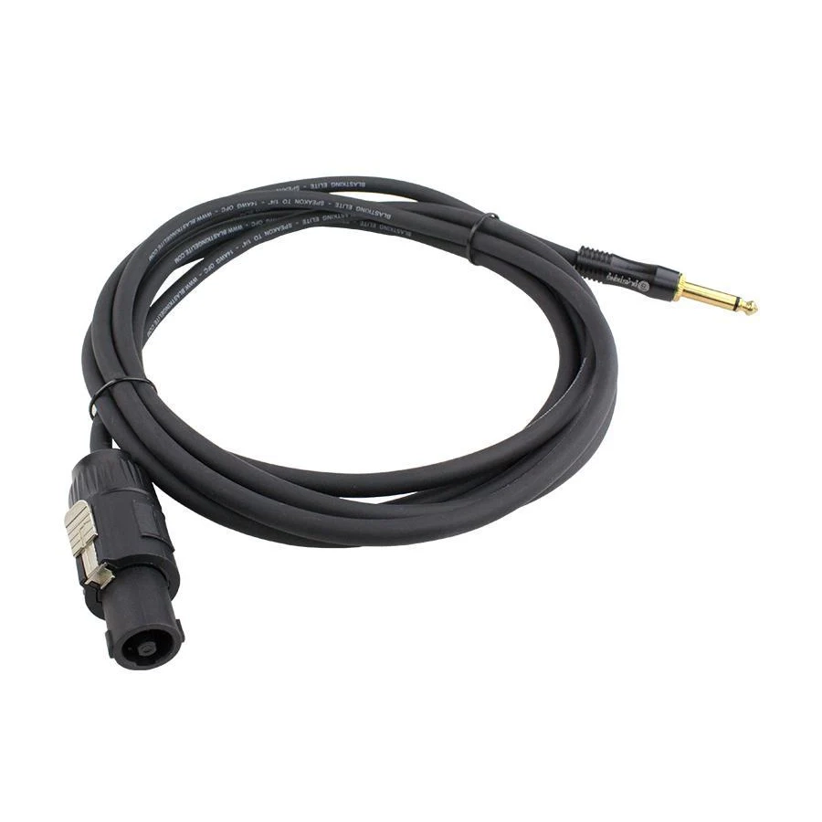 Blastking CSPKQ14 25ft Speakon to 1/4 Inch Speaker Cable - Professional Audio Connector for PA Systems, DJ Equipment & Live Performances