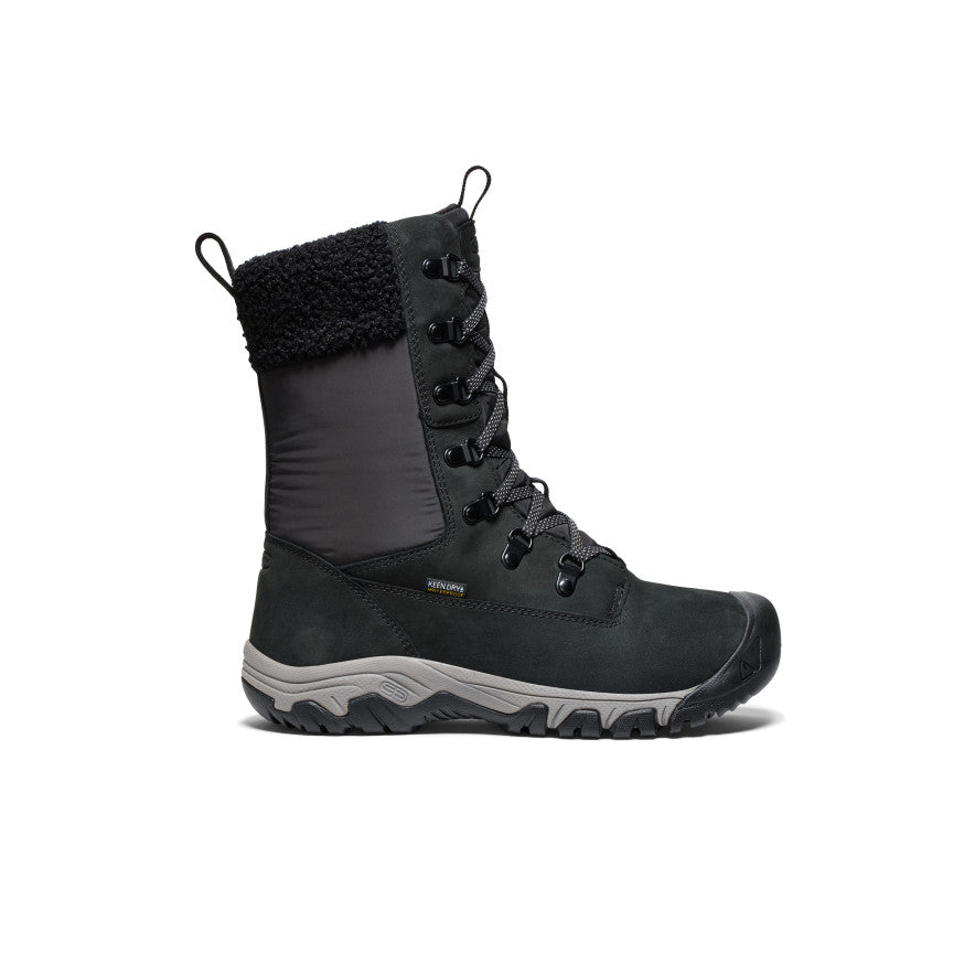 Women's Greta Tall Waterproof Winter Boots - Black/Black | Slip-Resistant & Warm | Perfect for Snow, Rain & Outdoor Activities