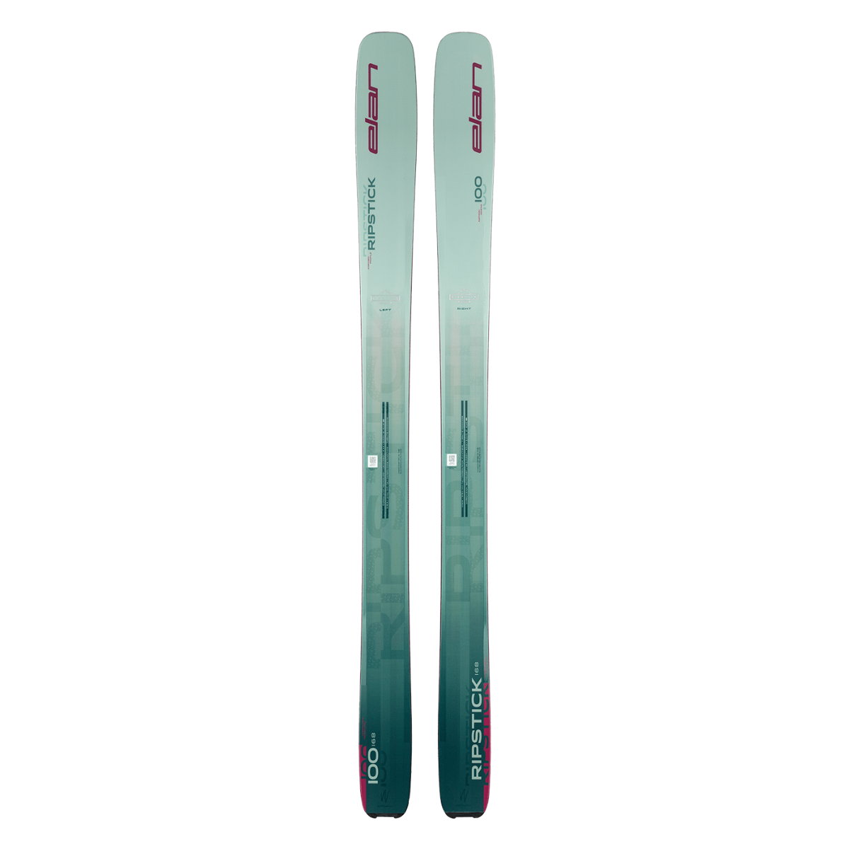 Elan Ripstick 100 W Skis 2026 - Women's All-Mountain Skis for Powder & Groomed Runs - Perfect for Freeride & Resort Skiing
