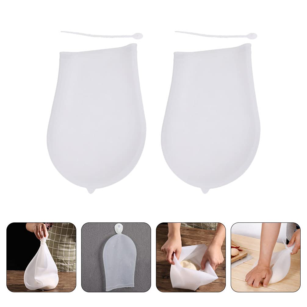 2pcs Non-Stick Thickened Kneading Dough Bags for Mashed Potatoes, Pastry, Baking & Cooking - Premium Kitchen Supplies & Bakeware Tools for Mixing, Blending & Food Prep - Perfect for Home Chefs & Bakers