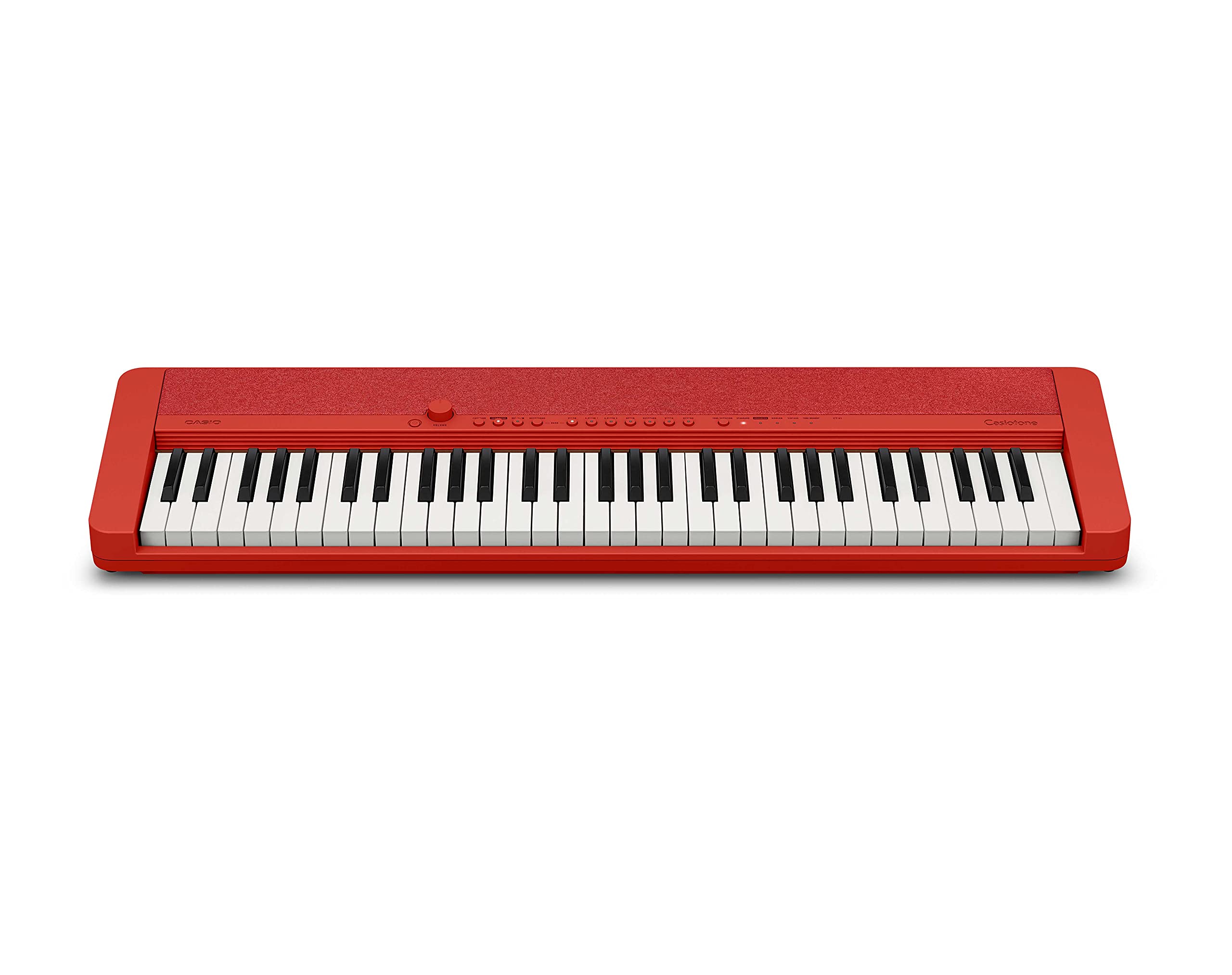 Casio Casiotone CT-S1 61-Key Portable Digital Piano Keyboard with Stand, Bench & Accessories - Red | Perfect for Beginners, Home Practice & Live Performances