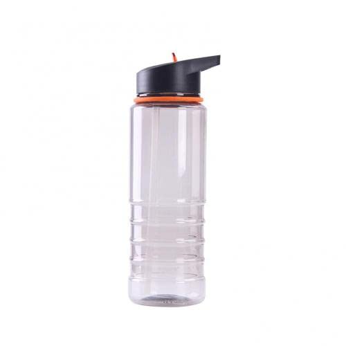 800ml Large Capacity Sports Water Bottle with Straw - BPA Free, Leak Proof, Portable for Cycling, Gym, Hiking & Outdoor Activities (Orange)