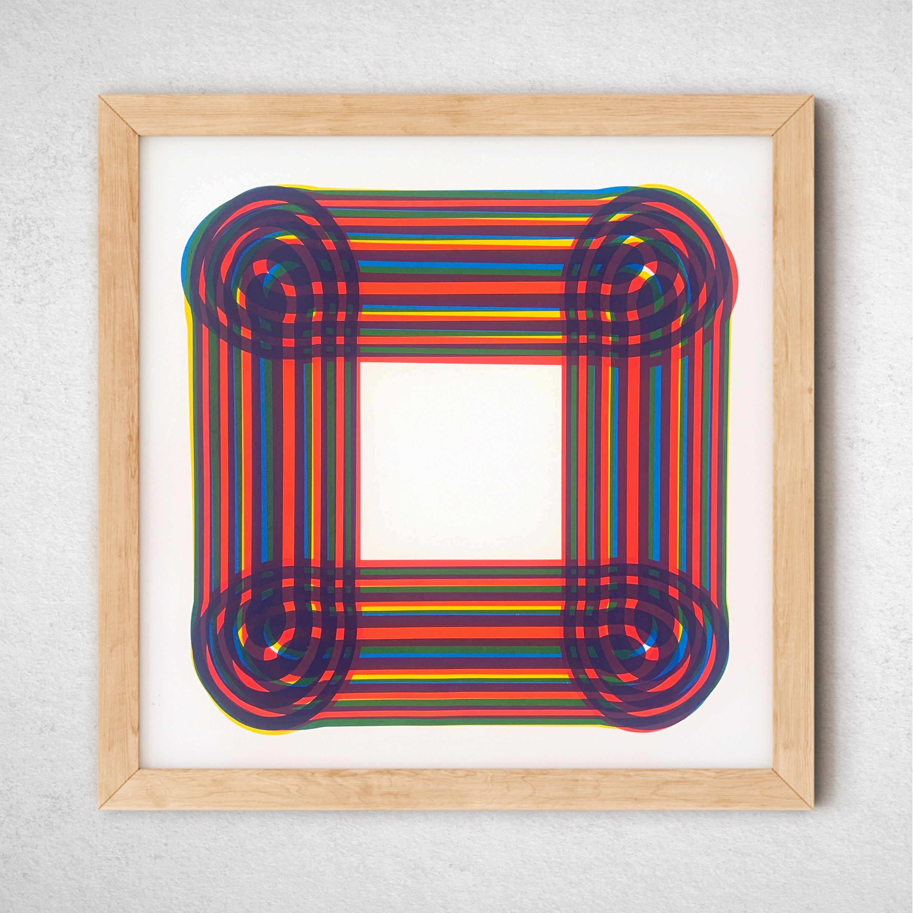 Sarah Fitzgibbon Intertwine II Abstract Wall Art Painting - Modern Home Decor for Living Room, Bedroom & Office | Perfect Gift for Art Lovers