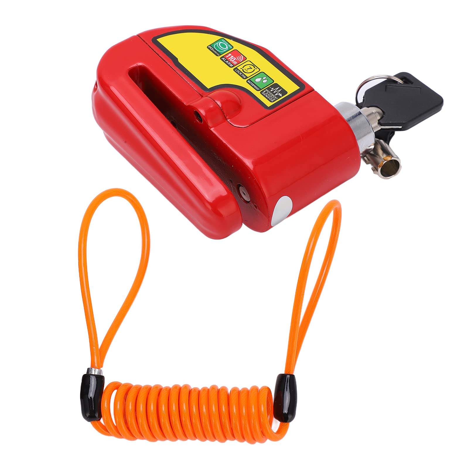 Waterproof & High-Temp Resistant Bicycle Alarm Lock - Anti-Theft Disc Brake Lock for Electric Bikes & Motorcycles - Perfect for Urban Commuting & Outdoor Adventures