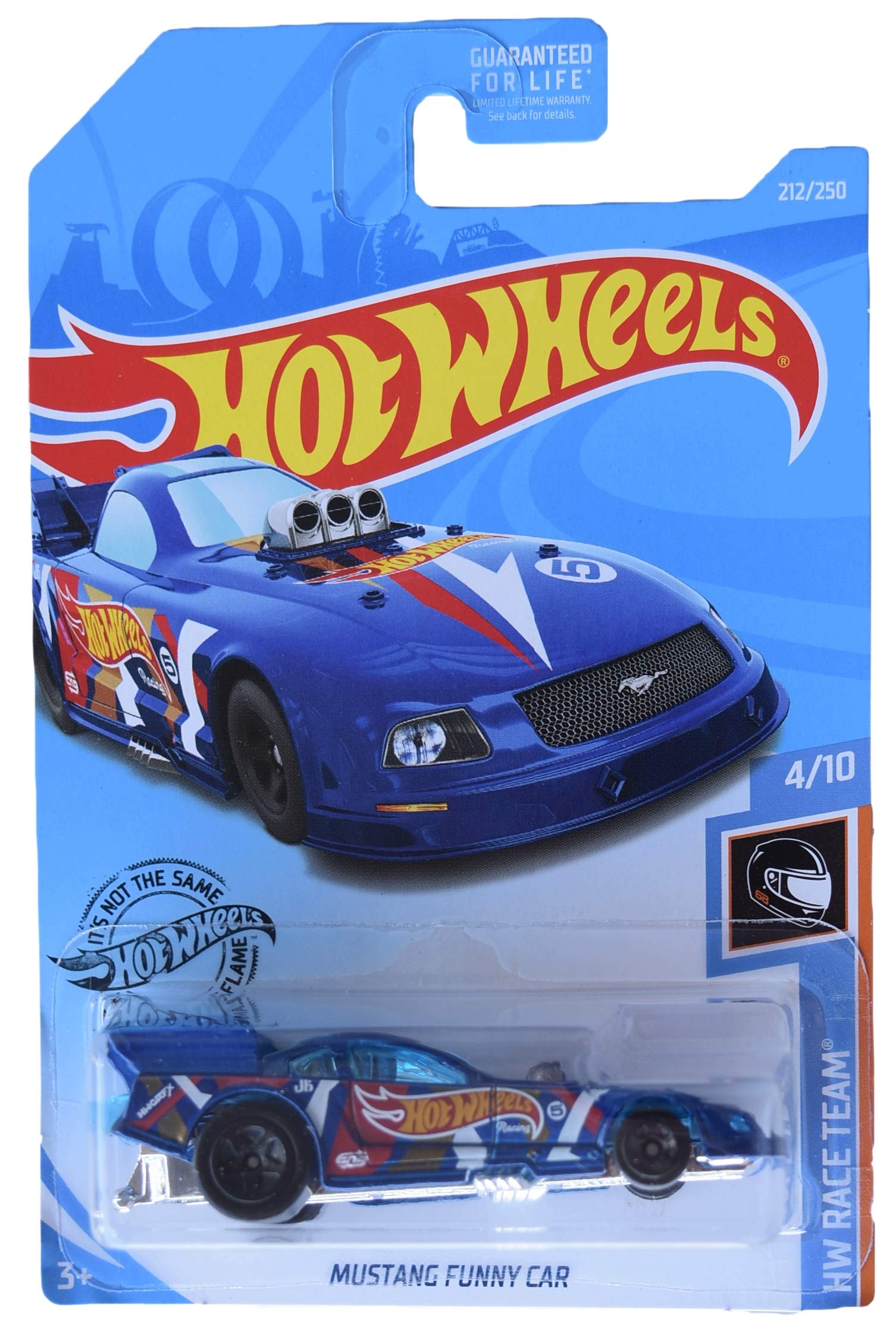 Hot Wheels Mustang Funny Car 212/250 - Blue Collectible Die-Cast Model Toy for Kids & Adults - Perfect for Display, Racing & Gift Giving