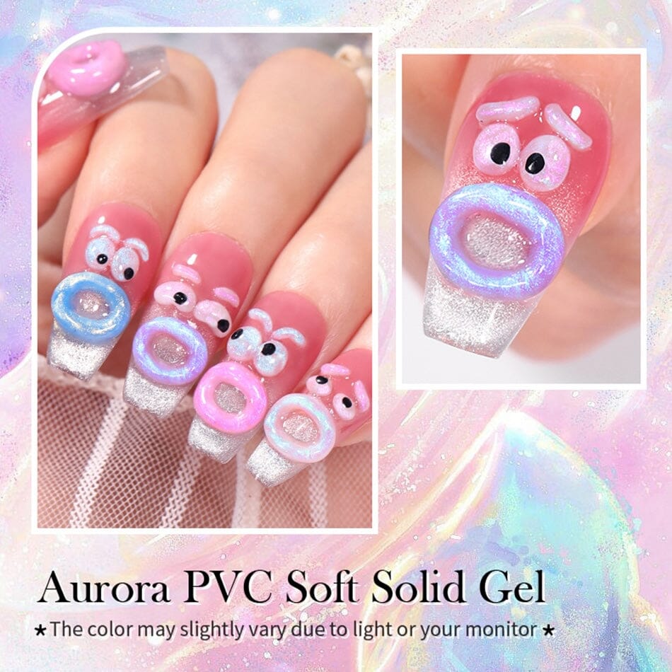 Born Pretty Aurora PVC Soft Solid 3D Sculpting Gel - Long-Lasting Nail Art Design for DIY Manicures & Professional Salon Use