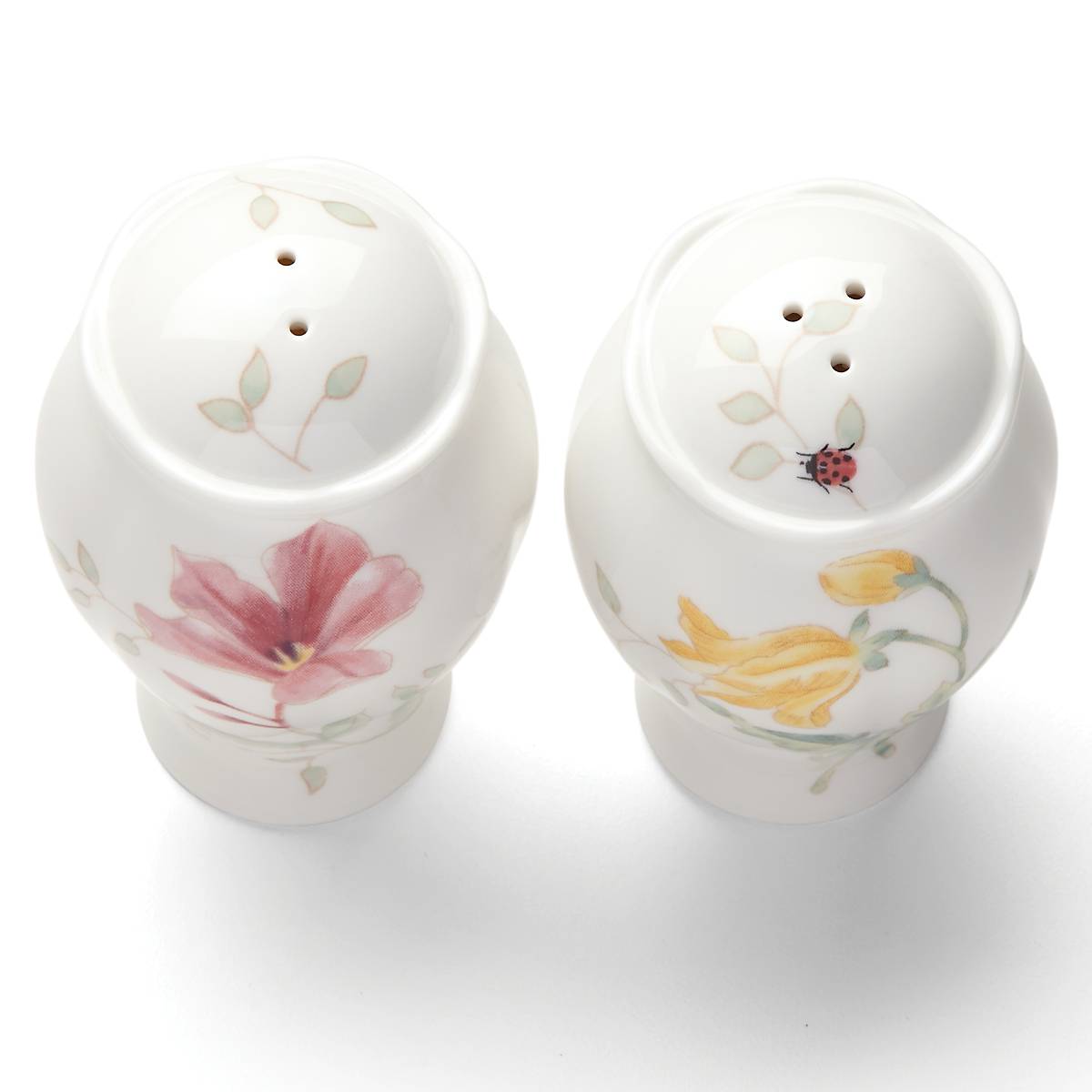 Butterfly Meadow Salt and Pepper Shakers Set - Elegant Glass Spice Dispenser for Dining Table, Kitchen, and Restaurant Use