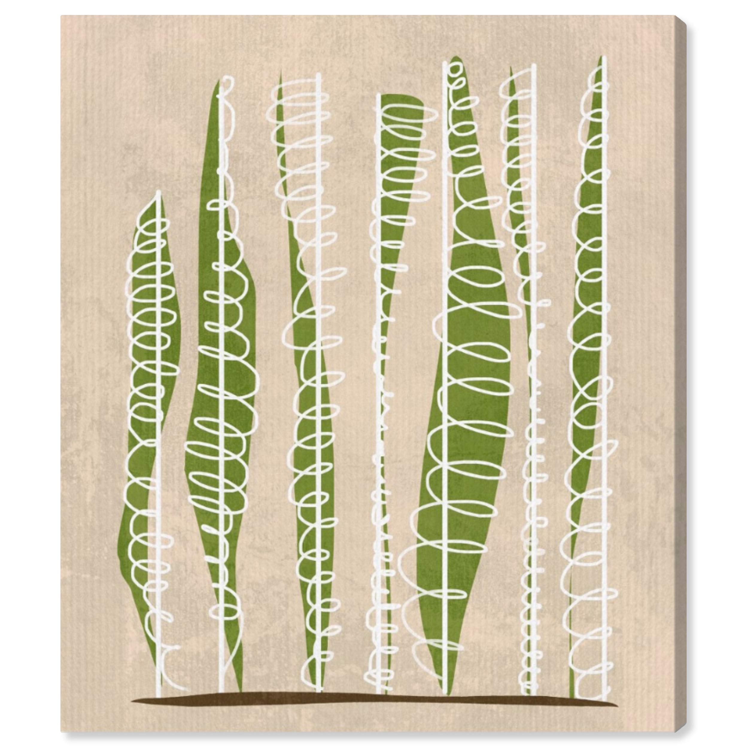 Abstract Wall Art Canvas Print 'Planted Trees' by Oliver Gal - 36x45 Inch Green & Brown Modern Home Decor | Perfect for Living Room, Bedroom or Office Wall Decor