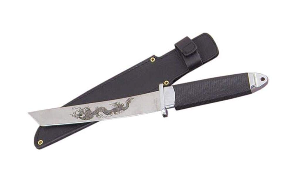 Szco Supplies Black Dragon Tanto Knife - Tactical Survival Blade for Outdoor Camping, Hunting & Self Defense