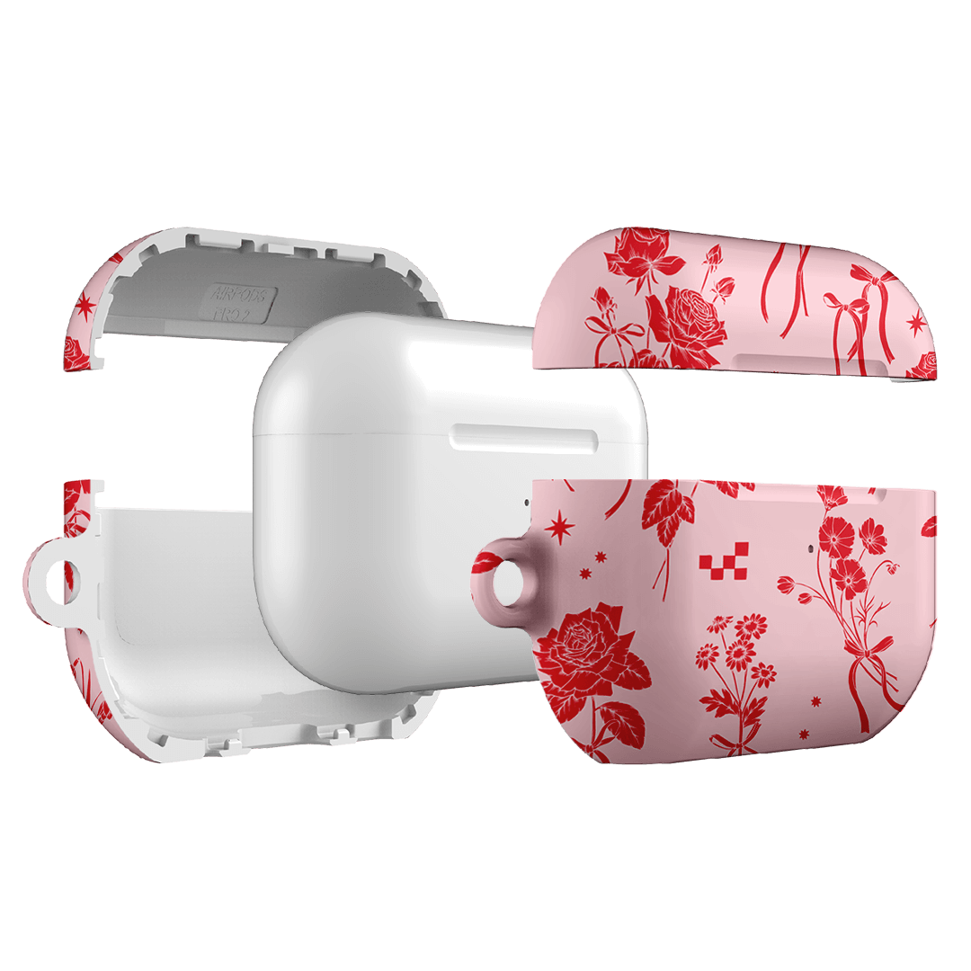 Cute Floral AirPods Pro Case with Lanyard - Protective Cover for Apple AirPods Pro (1st/2nd Gen) - Stylish Accessory for Women & Girls - Perfect for Work, Travel & Daily Use