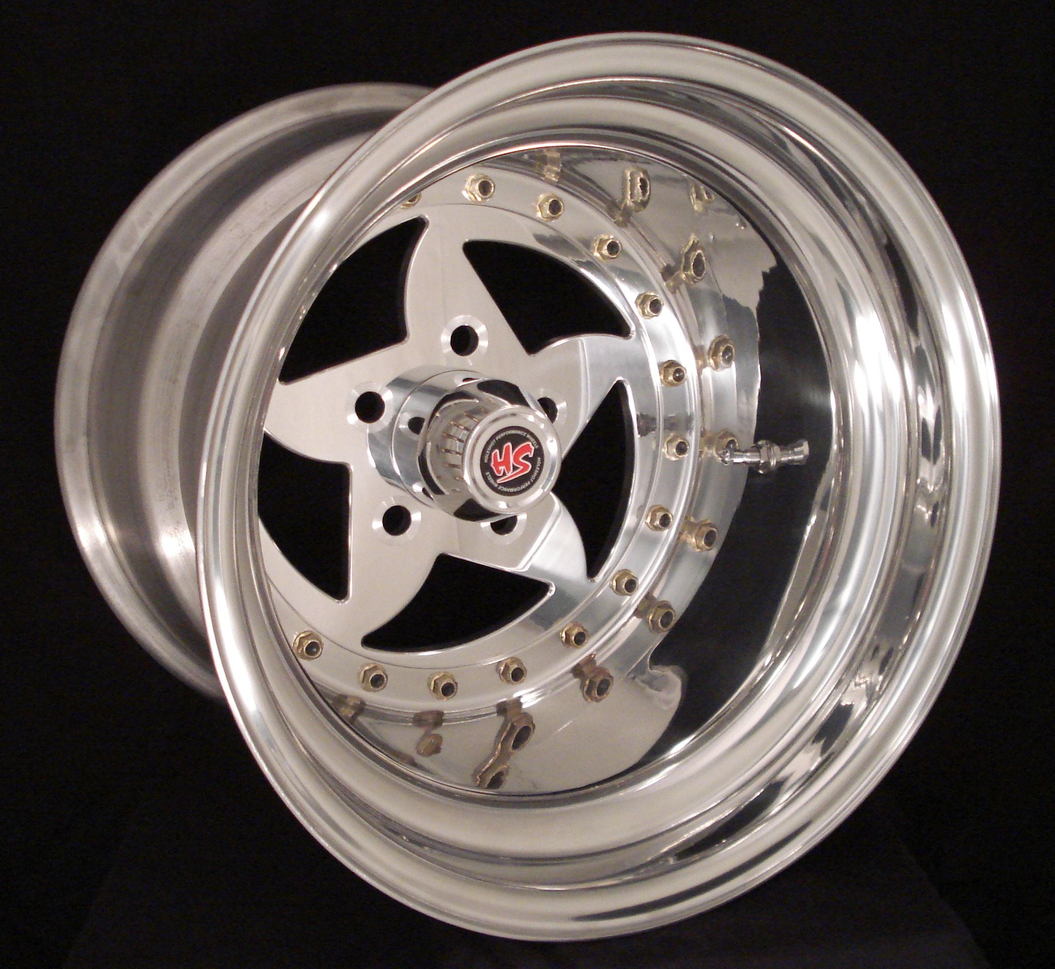 16-Blade 3-Piece Alloy Wheel Set - High Performance Car Rims for Sedans & Sports Cars - Perfect for Street Racing & Custom Builds
