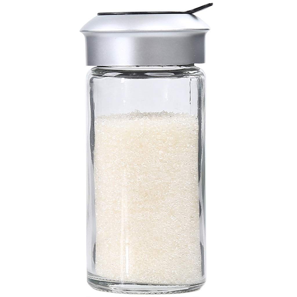Premium Glass Seasoning Jar with Holes - Airtight Spice Shaker for Salt, Pepper & BBQ Seasonings | Perfect for Kitchen, Baking & Outdoor Grilling