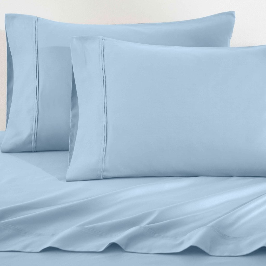 Luxury 1200 Thread Count Egyptian Cotton Deep Pocket Bed Sheet Set - Queen Size, Soft & Breathable for Ultimate Comfort - Perfect for Master Bedroom, Guest Room & Hotel Use