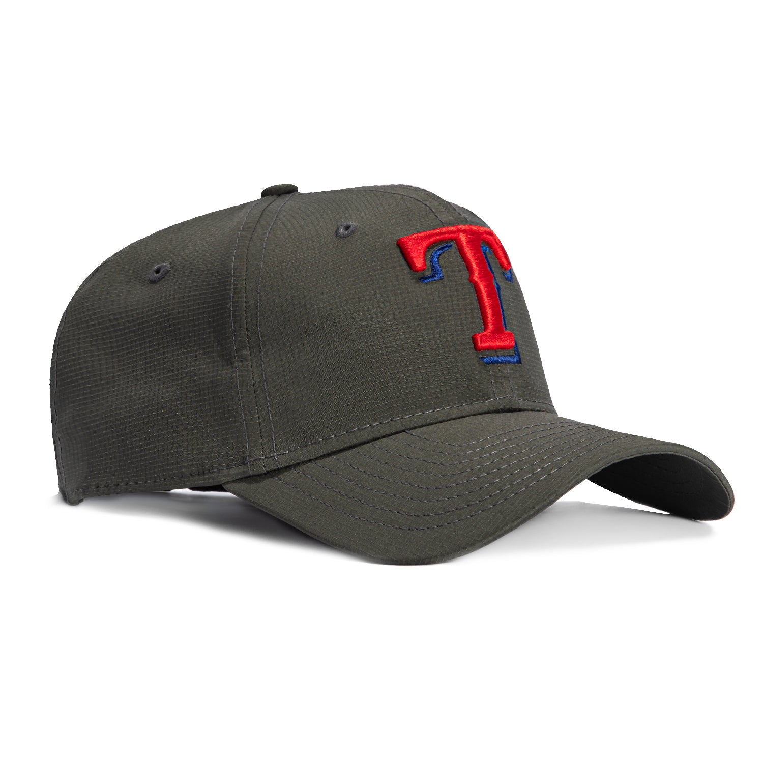 New Era 9twenty Stretch Snap Ripstop Texas Rangers Adjustable Baseball Cap - Graphite Color for Men & Women | Perfect for Baseball Games, Outdoor Activities & Casual Wear
